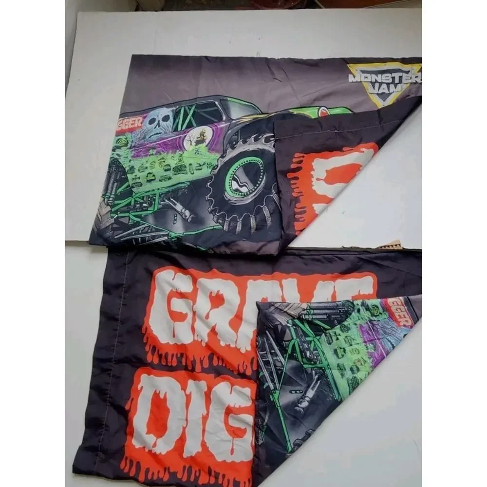 2 Monster Jam Grave Digger Pillowcase Standard Size Bedding Home Decor